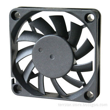 Cooling Fan, Measures 60x60x10mm, 5/12/24V, Available in Various Performances and Voltages